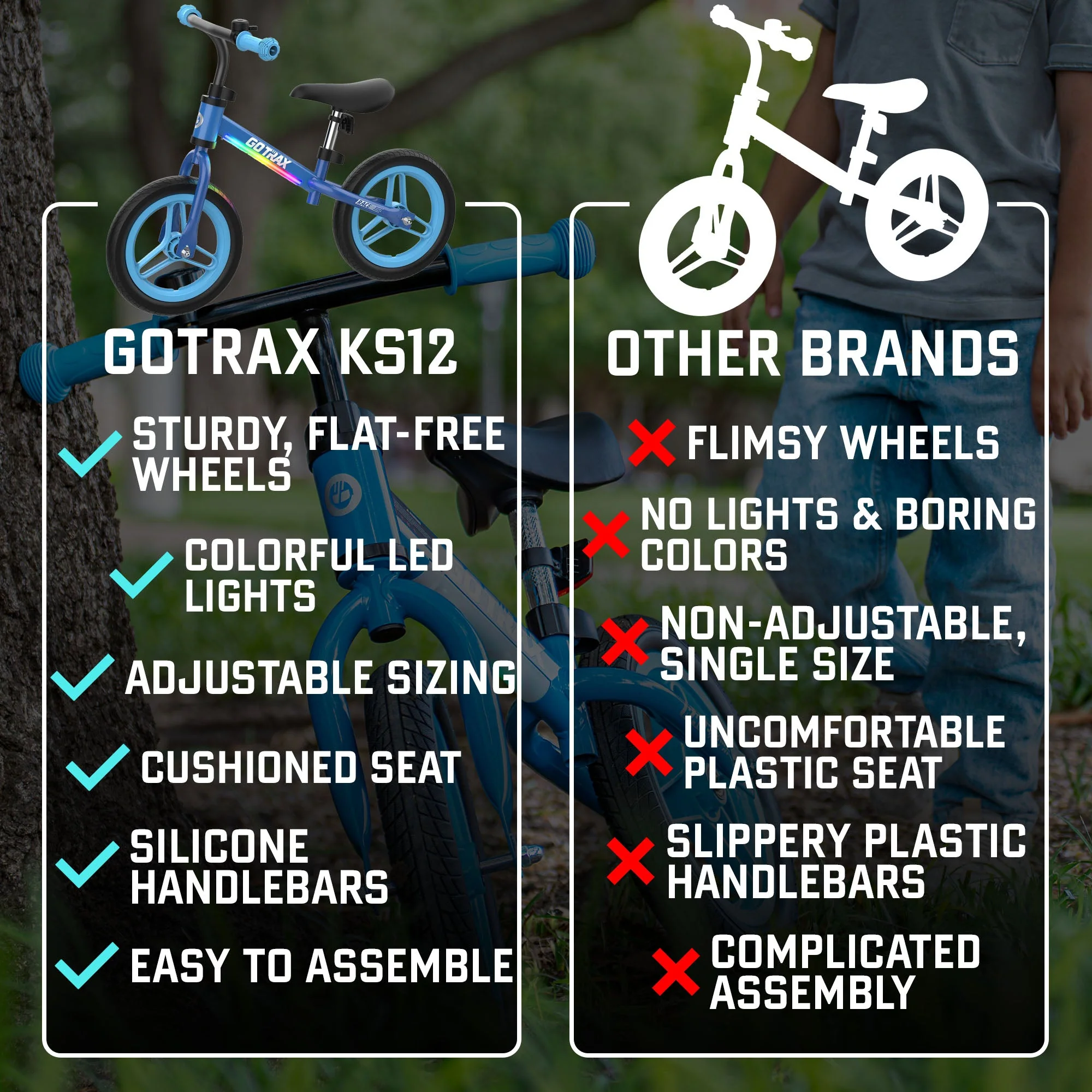 KS12 Kids' Balance Bike - Image 5